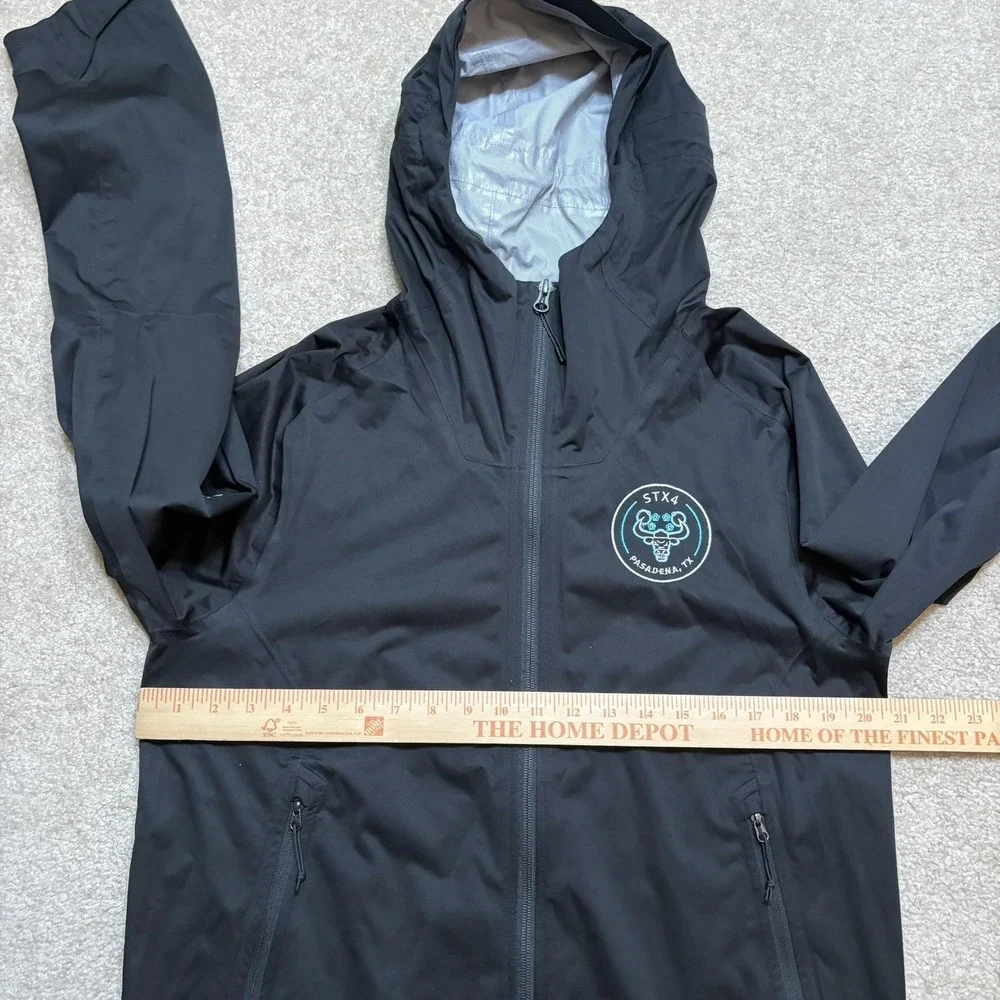 The North Face DryVent Jacket Mens Medium Black Hooded Rain Shell Amazon STX4
